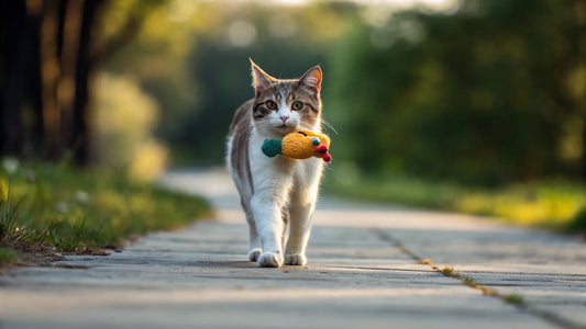 Understanding Why Your Cat Carries Toys and Meows