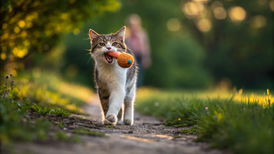 Why Your Cat Carries Toys & Meows Loudly
