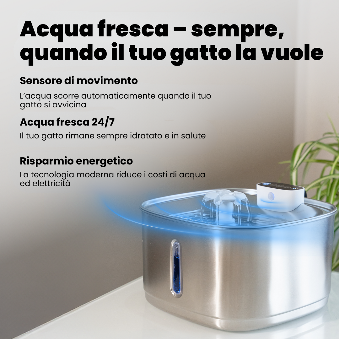 AquaFlow Sense Pro 3.2L – Cat Fountain