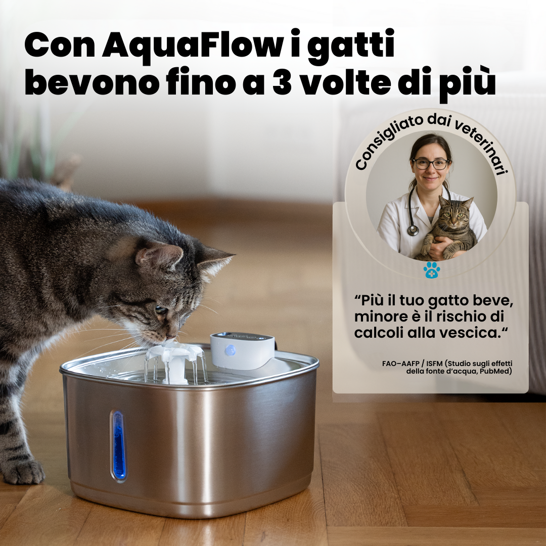 AquaFlow Sense Pro 3.2L – Cat Fountain