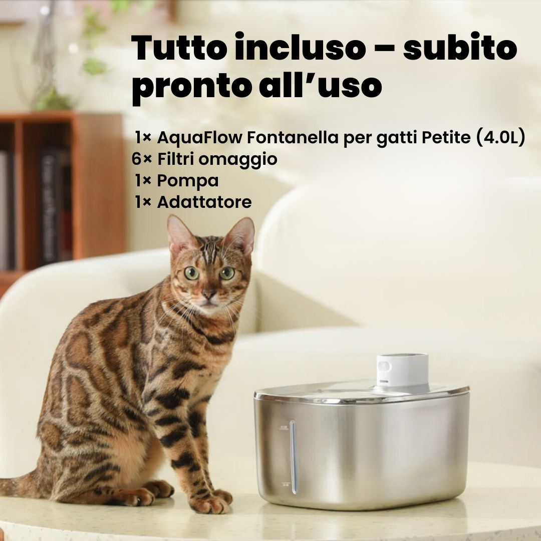 AquaFlow Silent Pro 4.0L – Cat Fountain
