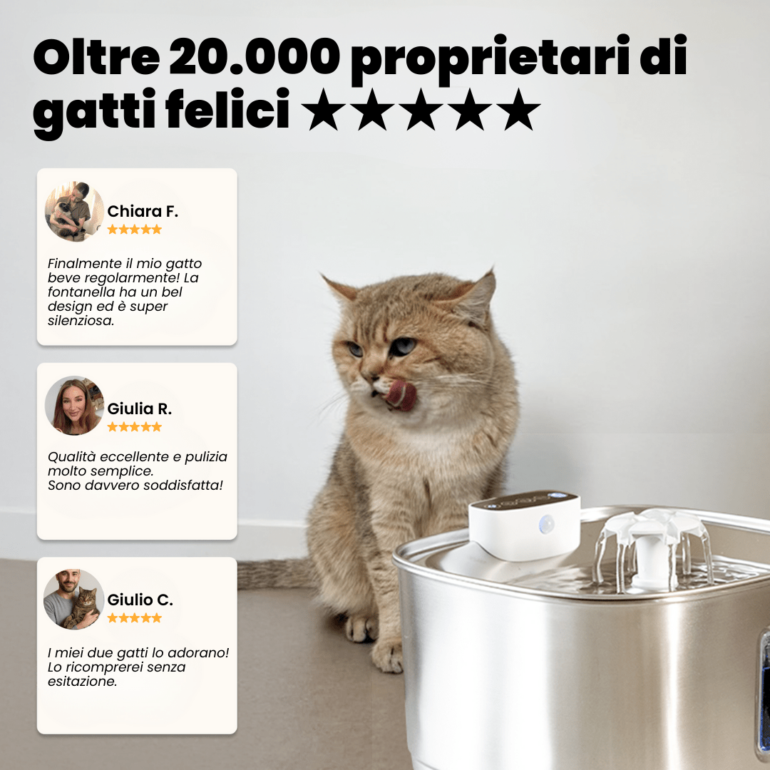 AquaFlow Sense Pro 3.2L – Cat Fountain