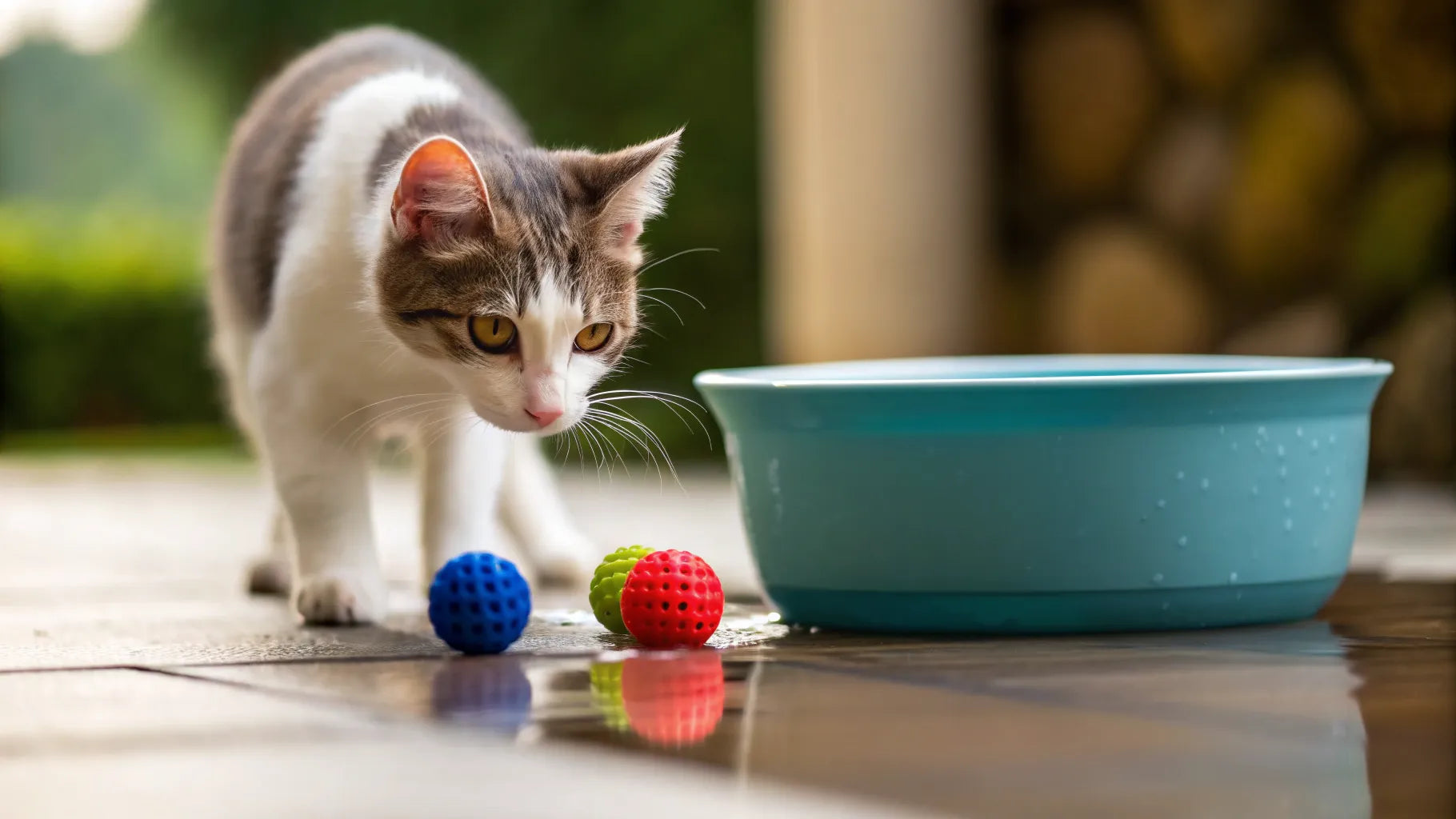 Why Does My Cat Drop Toys in Water? Feline Fun & Instincts | Skimys ...
