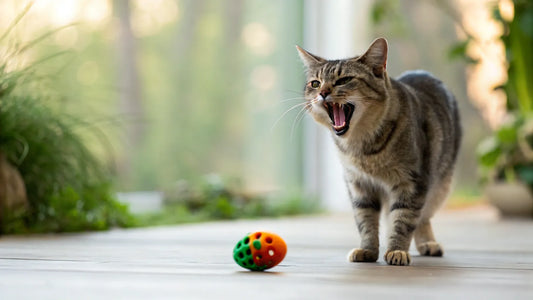 Why Does My Cat Growl When He Has a Toy?
