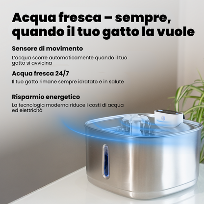 AquaFlow Sense Pro 3.2L – Cat Fountain