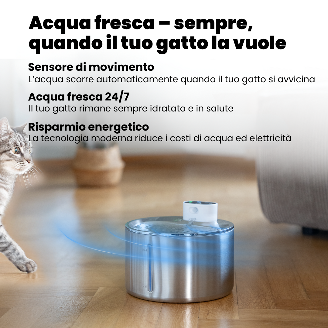 AquaFlow Silent 4.0L – Cat Fountain