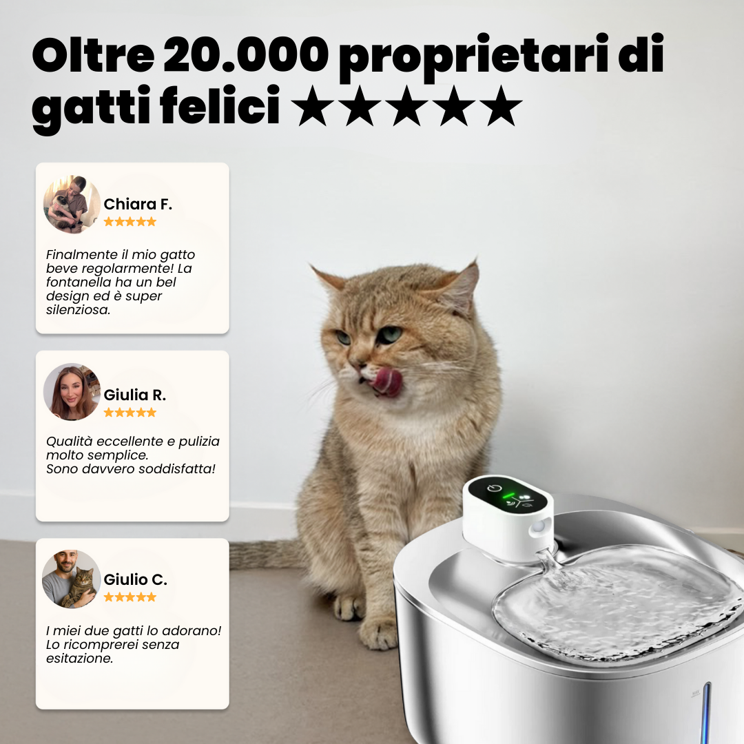 AquaFlow Silent Pro 4.0L – Cat Fountain