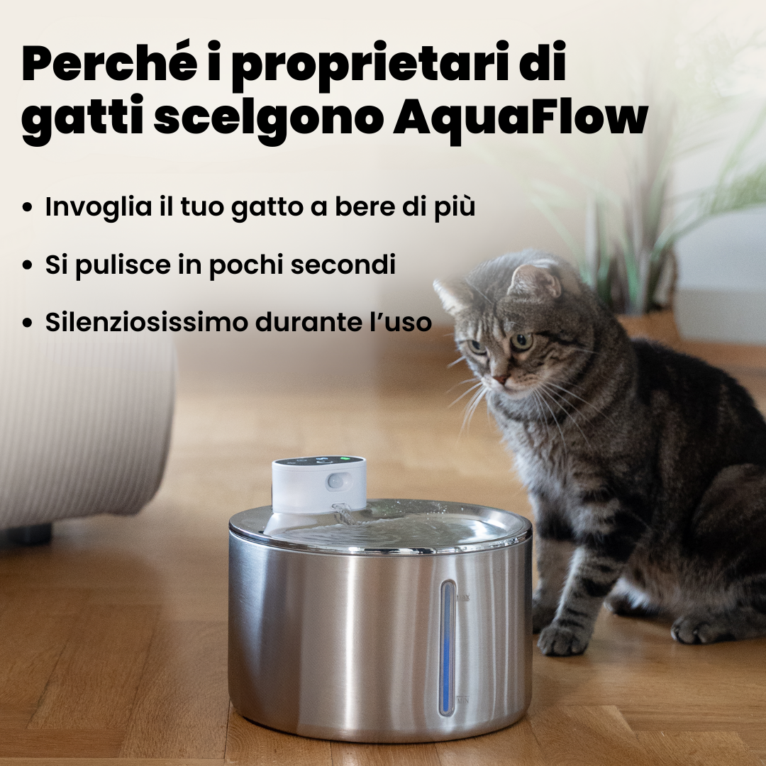 AquaFlow Silent 4.0L – Cat Fountain
