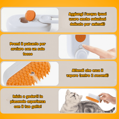 Spazzola a Vapore per Peli