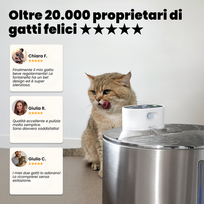 AquaFlow Silent 4.0L – Cat Fountain
