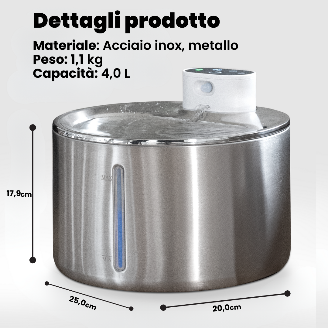 AquaFlow Silent 4.0L – Cat Fountain