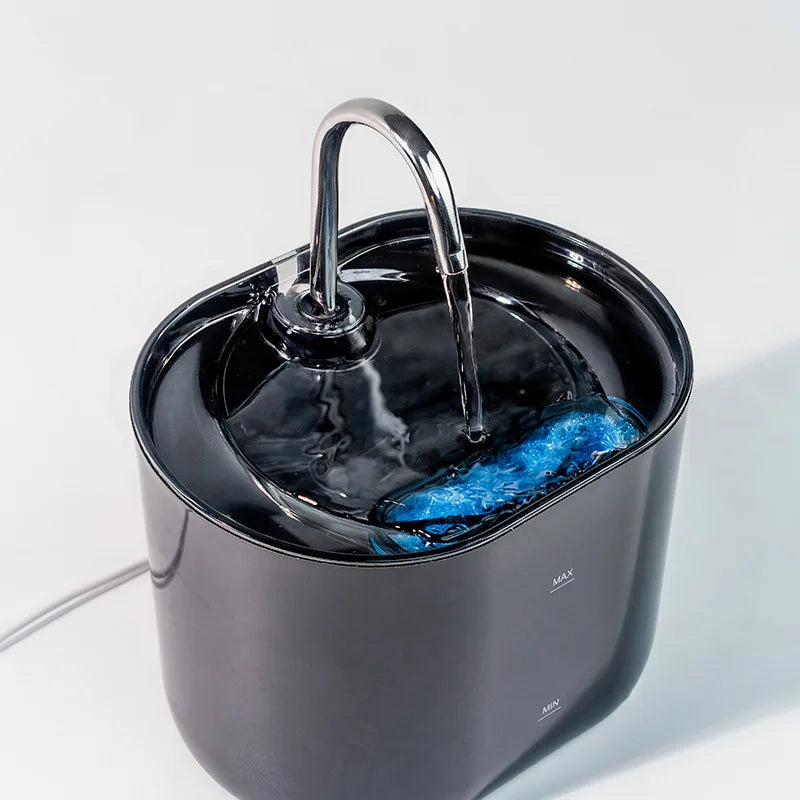 PureFlow™ Fontana d'Acqua per Gatti in Acciaio Inox - Ultra Silenziosa, Automatica e Filtrata